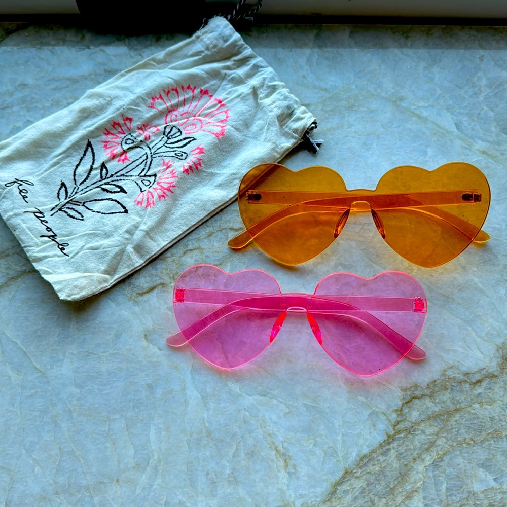 Heart shaped sunglasses